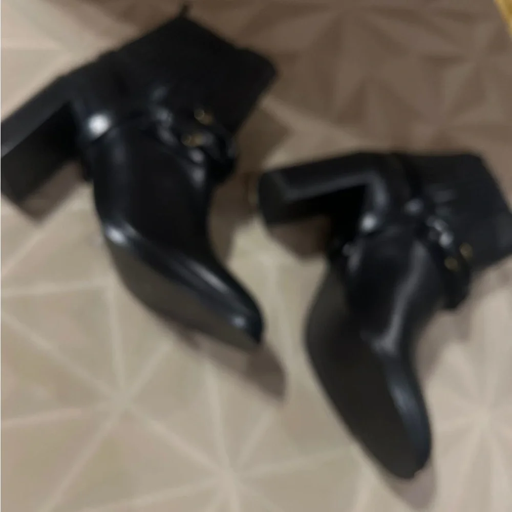 SARTORE Paris made in Italy leather Black heeled Ankle Boots size EU 37